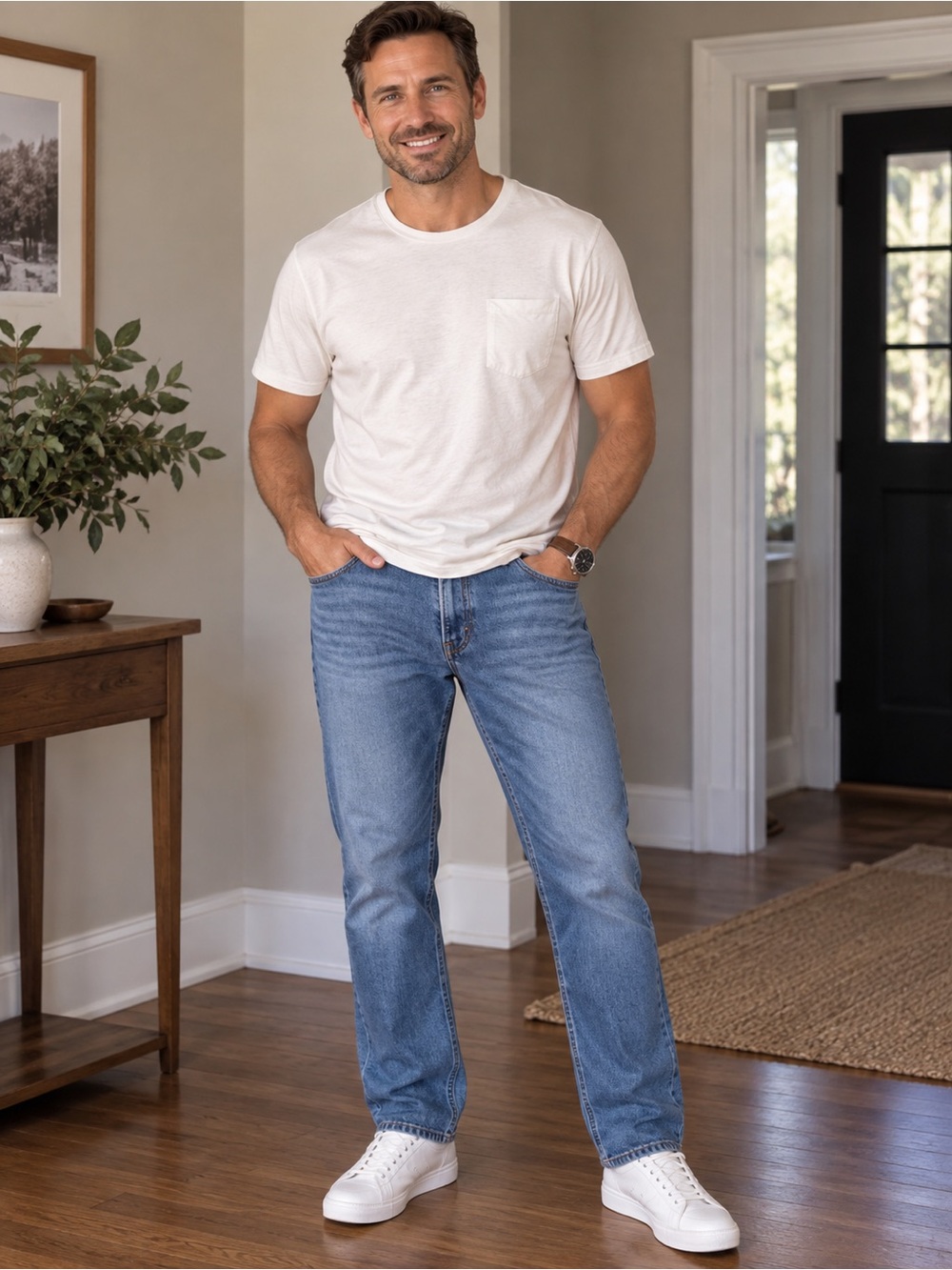 Levi's Men's Straight Jeans - Light Blue Wash